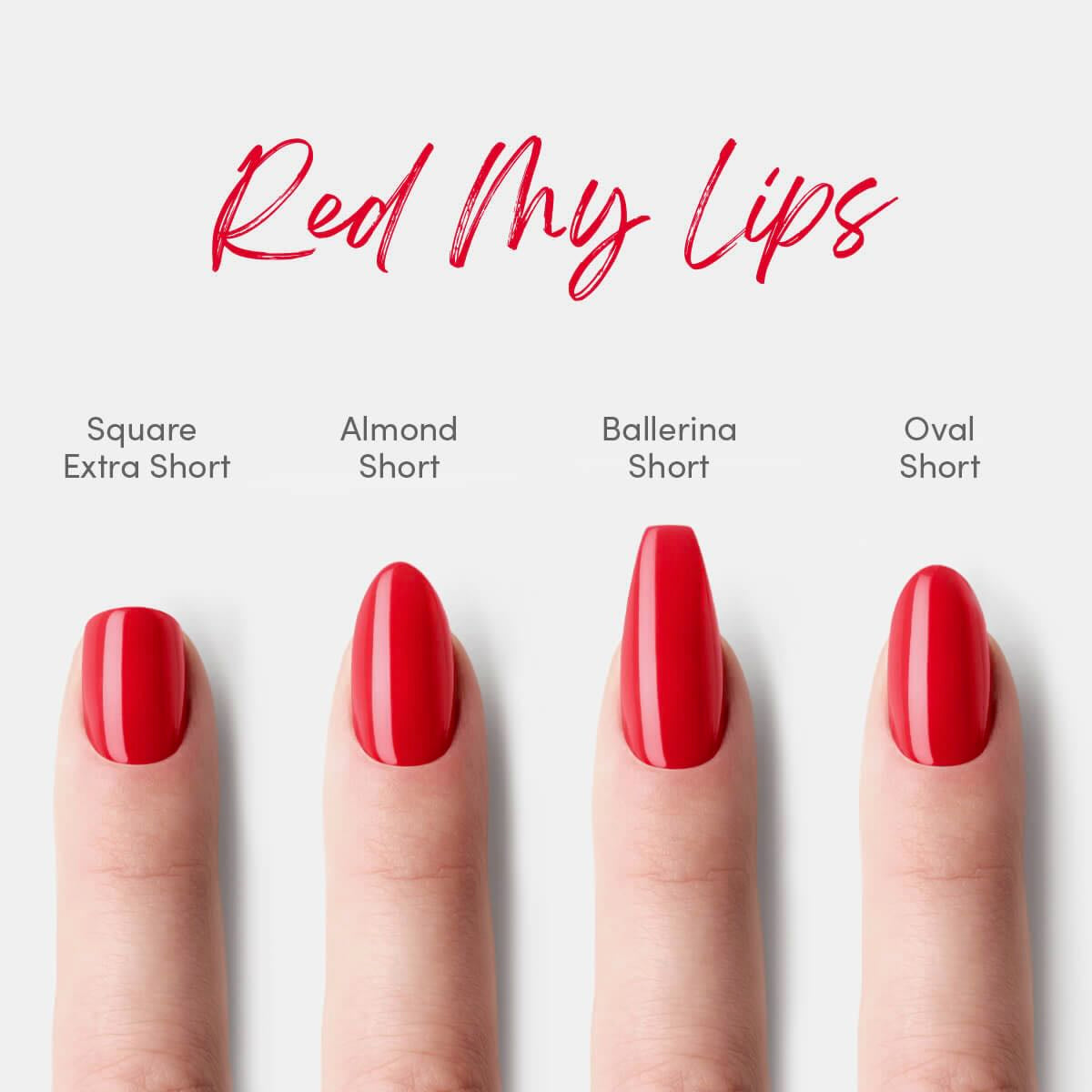 Red My Lips - Oval