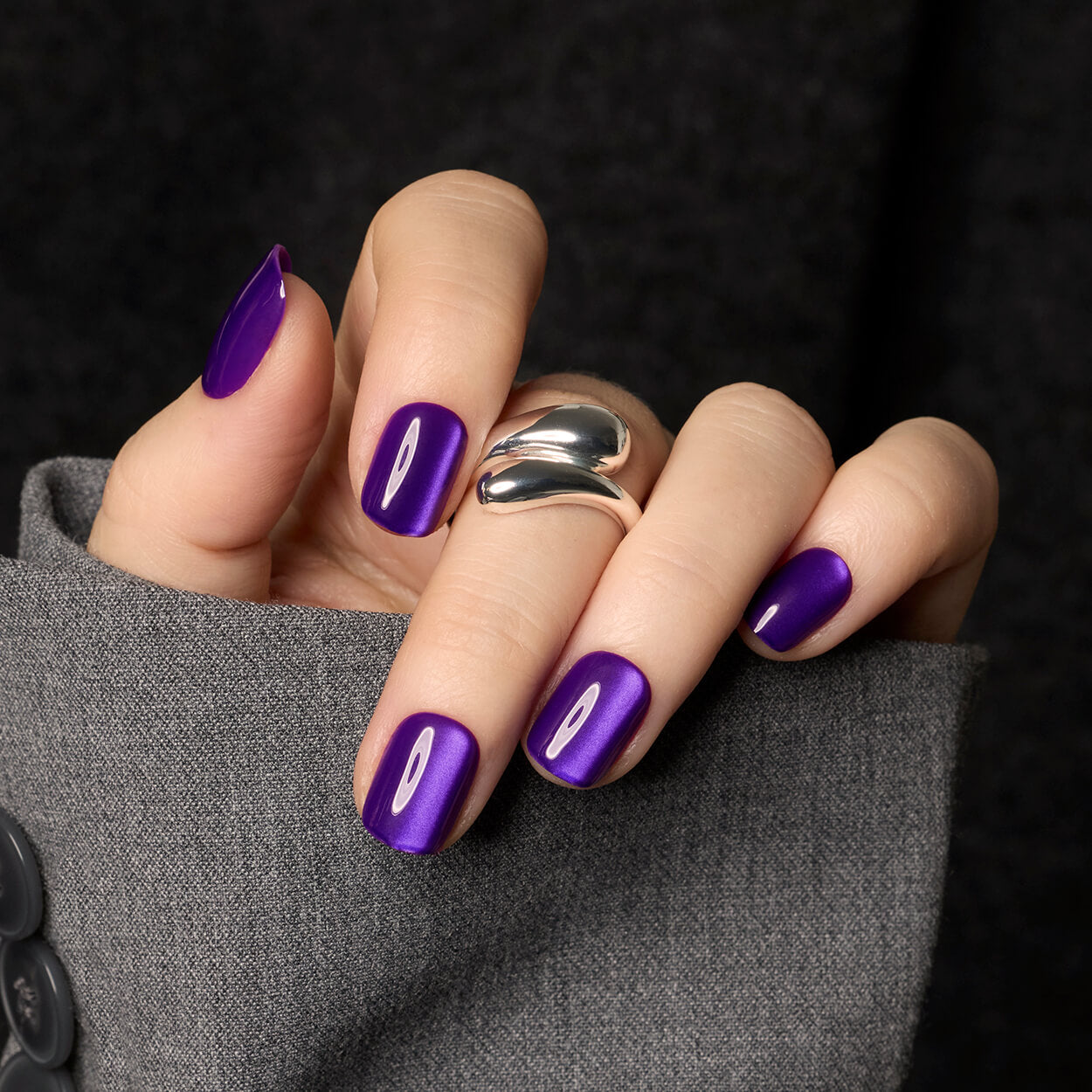 Amethyst Cat Eye - Square