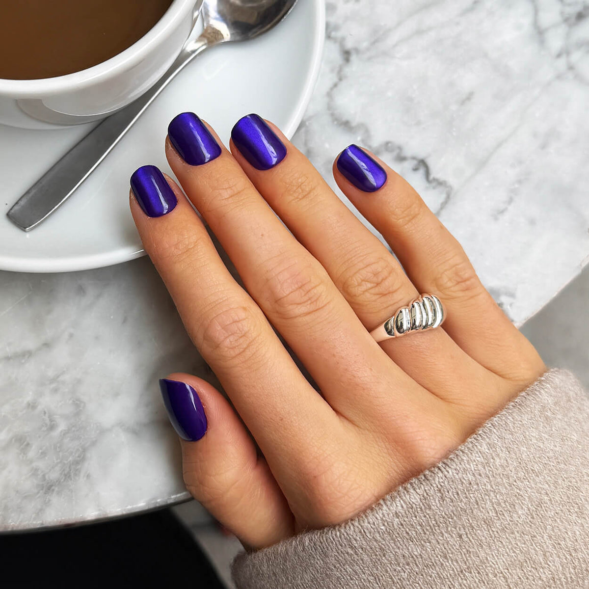 Amethyst Cat Eye - Square