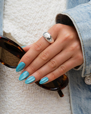 Aquamarine Cat Eye - Almond