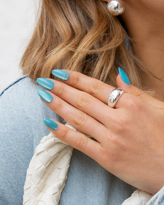 Aquamarine Cat Eye - Almond