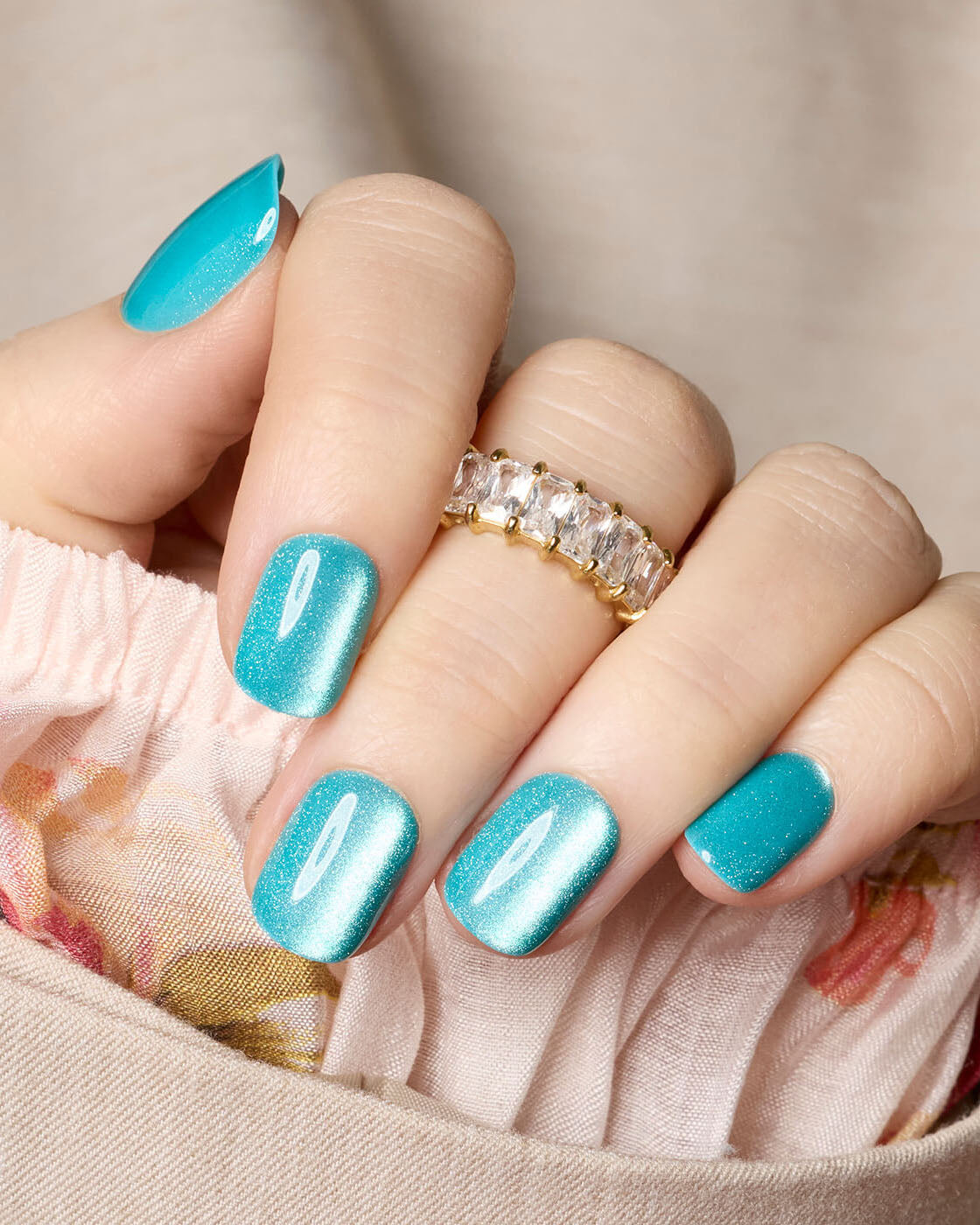 Aquamarine Cat Eye - Square