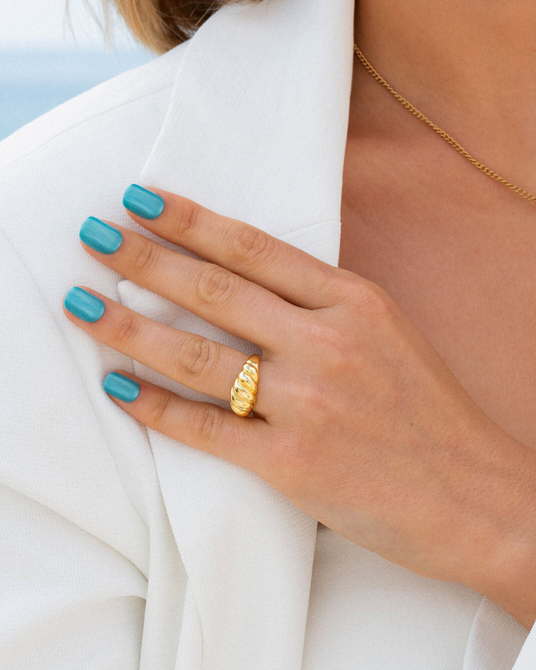 Aquamarine Cat Eye - Square