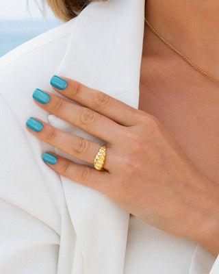 Aquamarine Cat Eye - Square