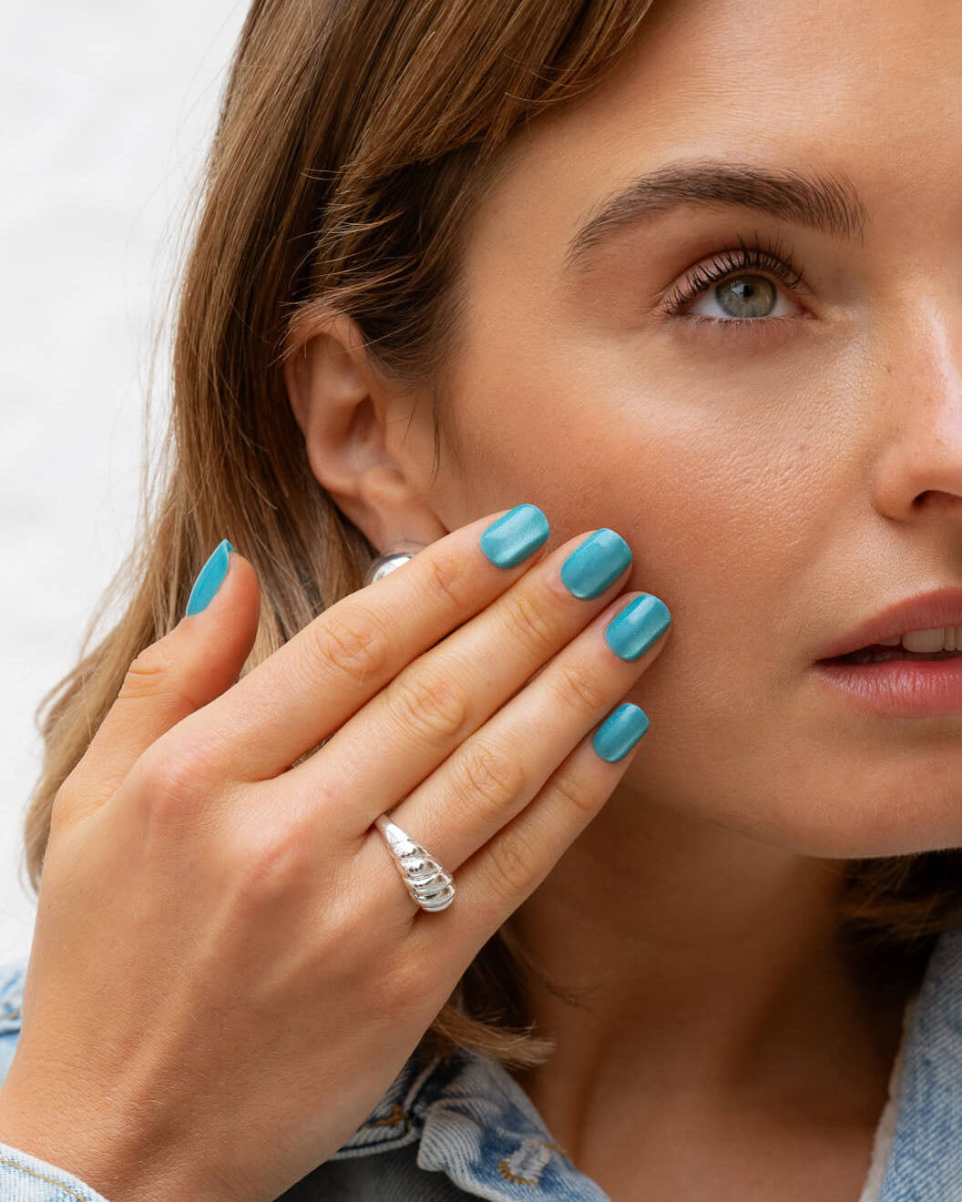 Aquamarine Cat Eye - Square