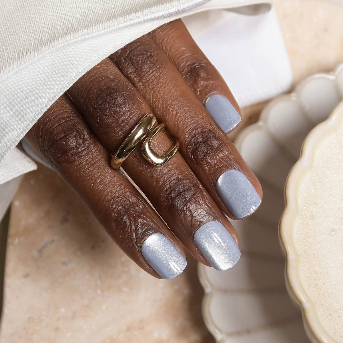 Blue Cat Eye - Square