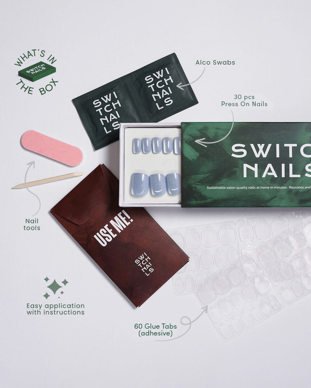 Blue Cat Eye - Square