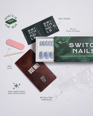 Blue Cat Eye - Square