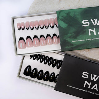 Duo: Blackout & Black French - Almond