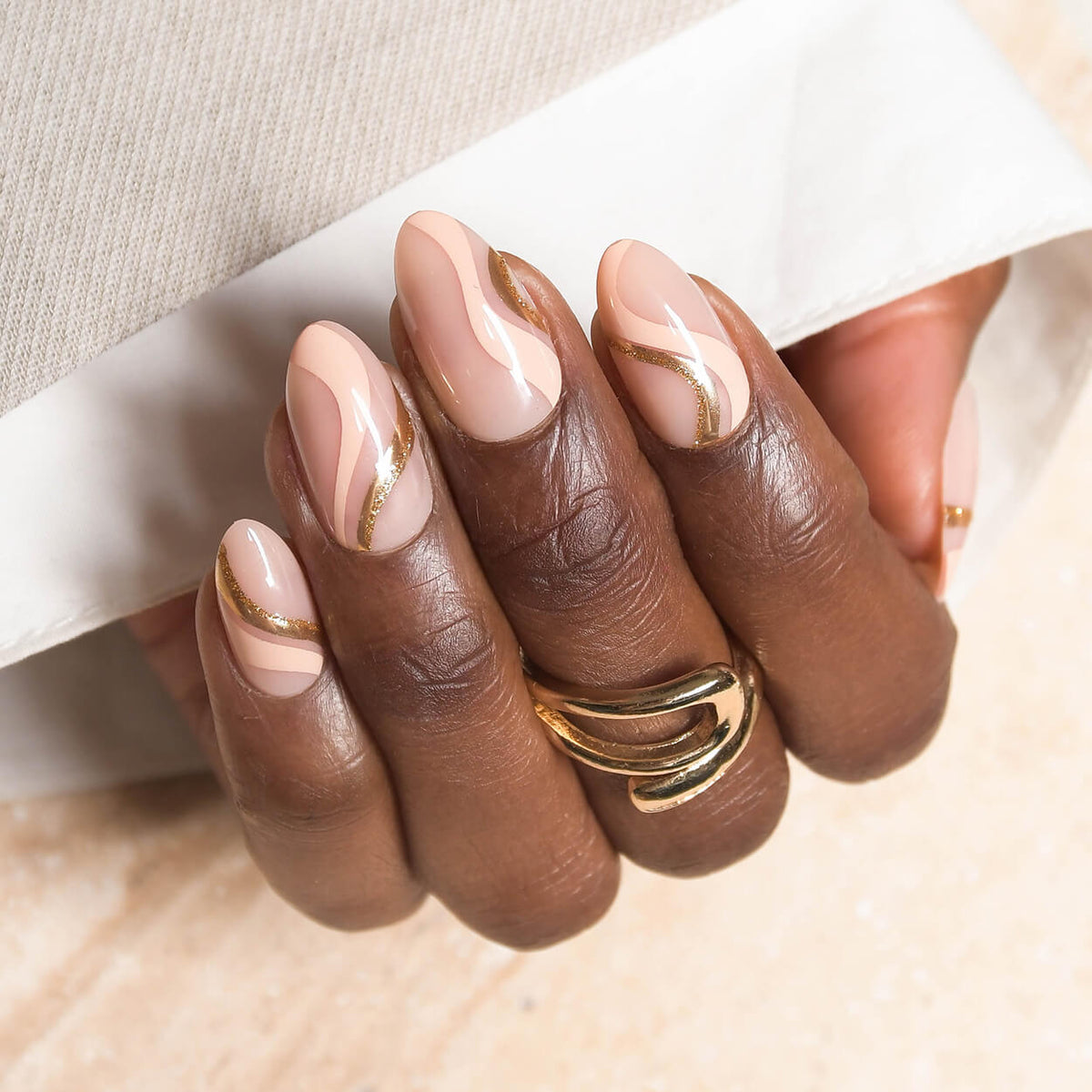 Mocha Golden Swirls - Almond