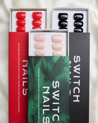 Trio: Nude, Red & Black